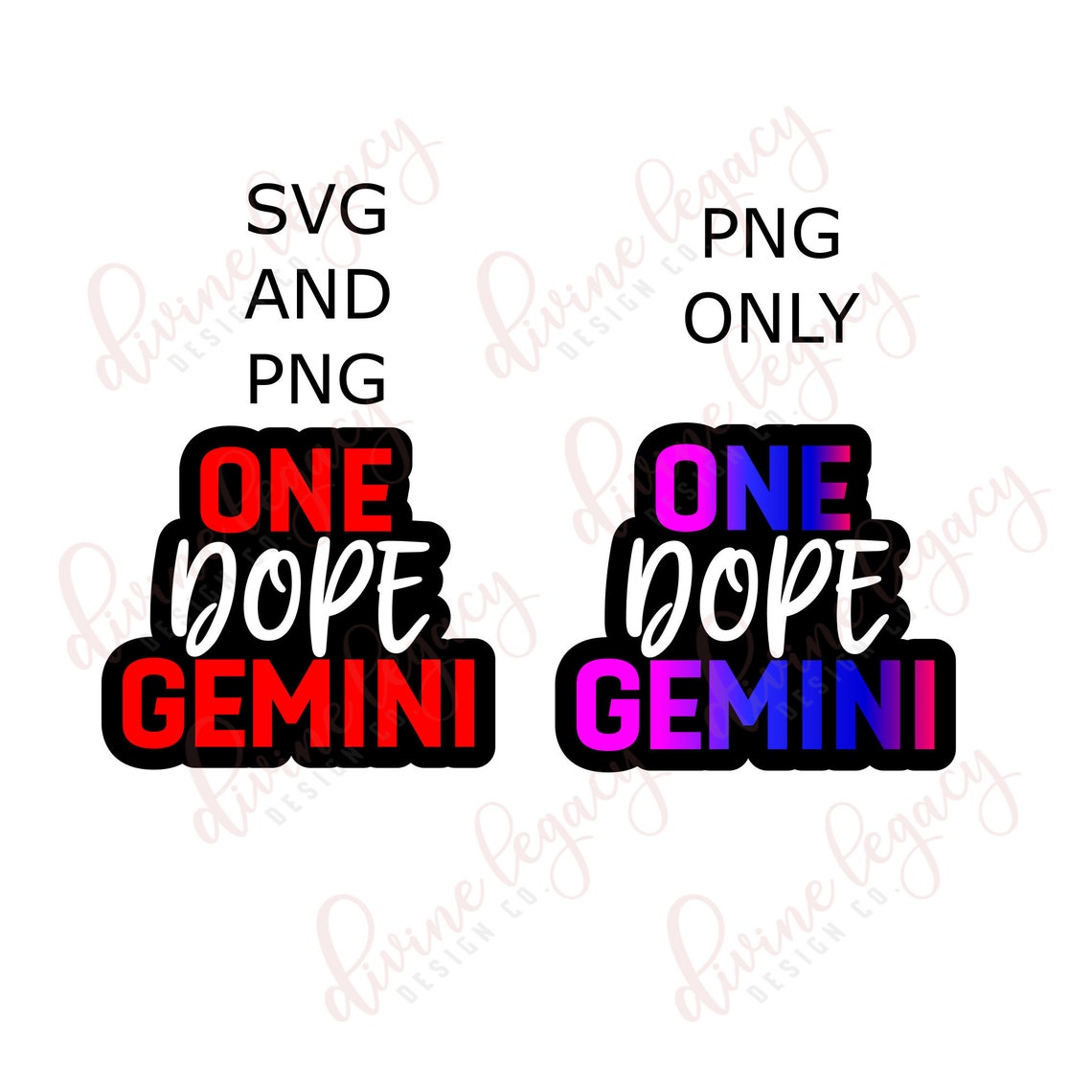 Gemini SVG File for Silhouette Cricut Zodiac SVG Gemini Etsy UK