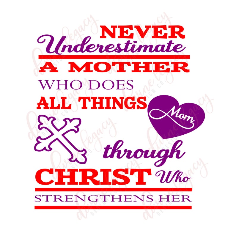 Mother SVG Mom SVG Praying Mother Never Underestimate A Etsy