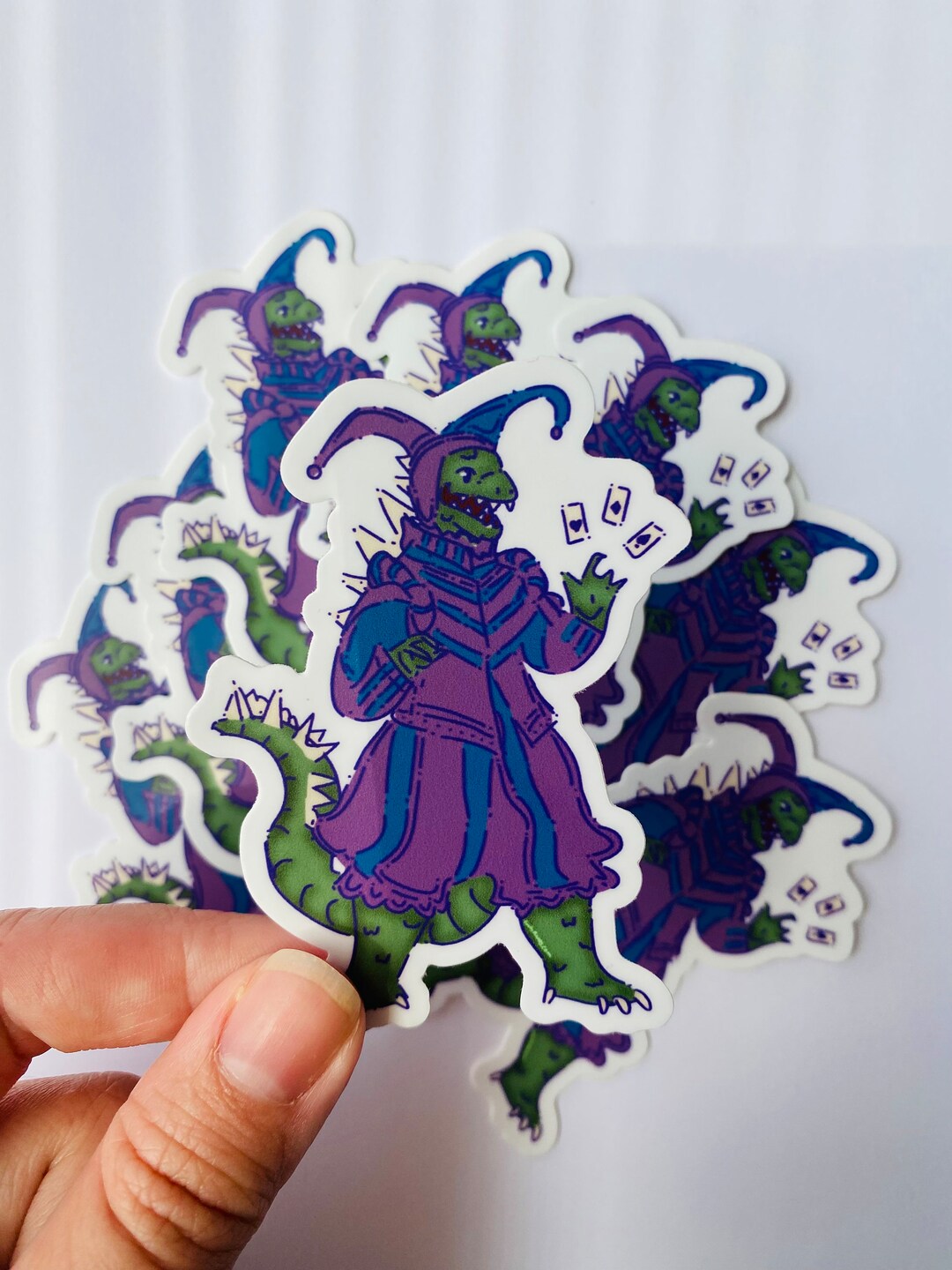 Jester Sticker Joker Jester Cardzilla Matte Sticker Water Bottle Sticker Laptop ...