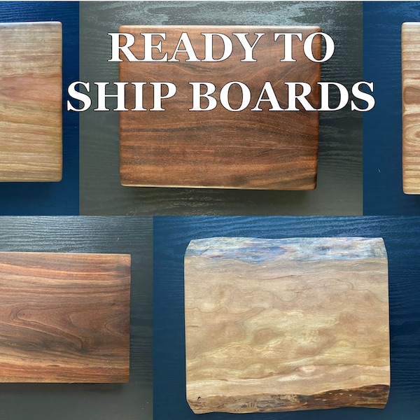 Solid Wood Cutting Boards READY TO SHIP - Chopping Blocks - Handmade Cutting Boards - Solid Maple - Solid Cherry - Walnut