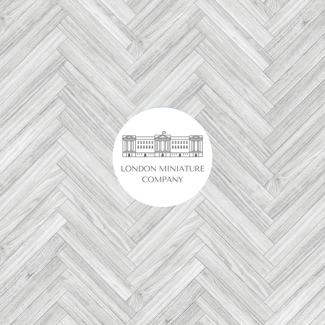Printable Dollhouse Flooring 112 White Wood Herringbone Floor Etsy
