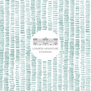 Dollhouse Wallpaper 1:12, Turquoise Watercolour Lines Wallpaper, Instant Download A4, A3, Letter, Tabloid, Printable Dolls House Miniature