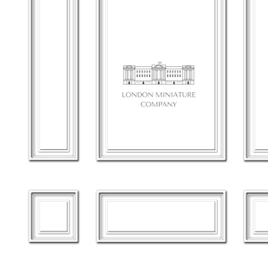 Printable Dollhouse White Rectangular Wall Panels 1:12 - 4 Designs - Printable Wallpaper - A4 - 8.5" X 11" - Dolls House Decor Accessories