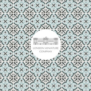 Dollhouse Floor Tile 1:12, Encaustic Patterned Flooring, Printable Download A4 - A3 - 8.5&quot; X 11&quot; - 11&quot; X 17&quot;- Dolls House Decor Accessories