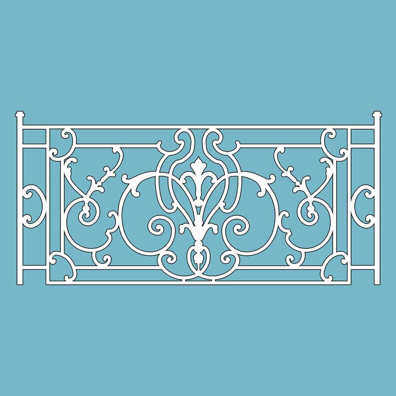 Svg Railing Designs SVG Dollhouse Decorative Railing 1:12 Scale. Dollhouse Decorative ...