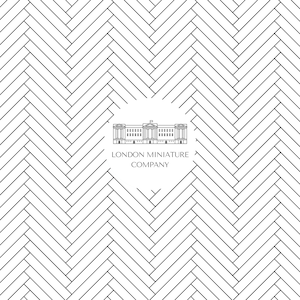 Dollhouse Flooring 1:12 White Herringbone Tile - Instant Download Instant Download A4 - A3 - 8.5&quot; X 11 - 11&quot; X 17&quot; Sheet - Dolls House Decor