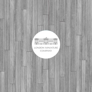 Plancher de maison de poupée imprimable 1:12 Plancher en bois blanc Téléchargement instantané A4 8,5 &quot;X 11&quot; Feuille de Roombox Miniature imprimable