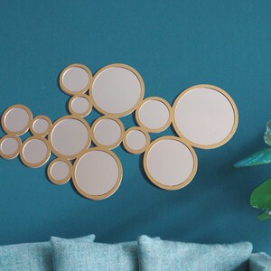 SVG Dollhouse Mirror 1:12 scale. Dolls House Miniature Circle Mirror Digital File for Cricut, Silhouette and Glowforge