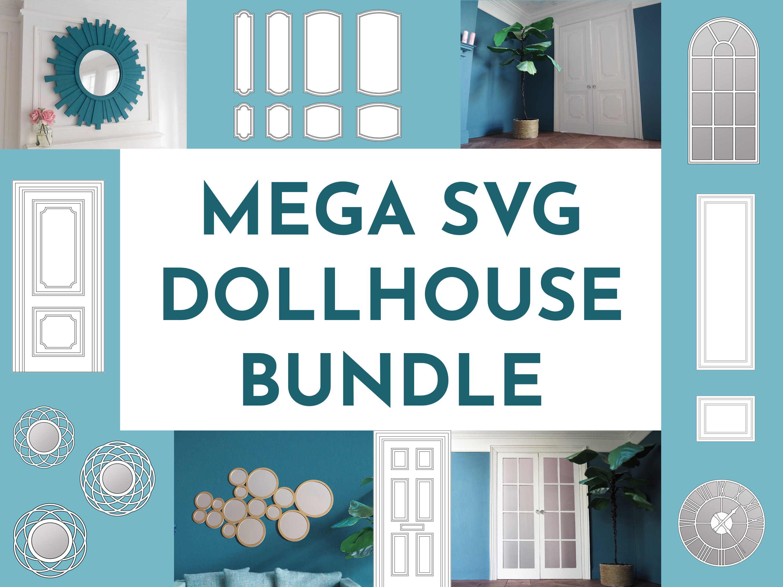 Dollhouse SVG Bundle Miniature House SVG Files for Cricut Etsy Australia