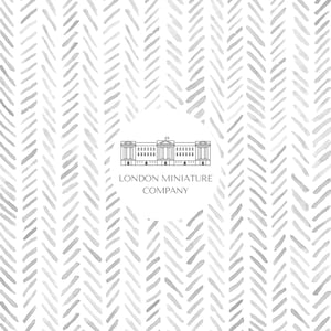 Printable Dollhouse Wallpaper 1:12  Grey Watercolour Hatch Wallpaper Instant Download A4 Printable Miniature Roombox Sheet