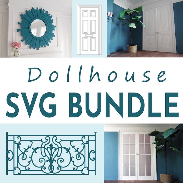 Dollhouse Miniatures Furniture Svg Etsy