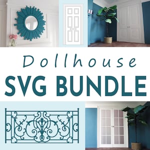 Puppenhaus SVG Mega Bundle - Perfekt für Anfänger - Sparen Sie über 70% - Mehr als 40 Projekte inklusive!