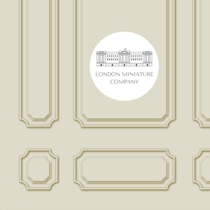 Dollhouse Cream Wall Panels 1:12 , 4 Different Designs,  Printable Wallpaper - A4 - 8.5" X 11" - Dolls House Decor, Scrapbook Paper Sheet
