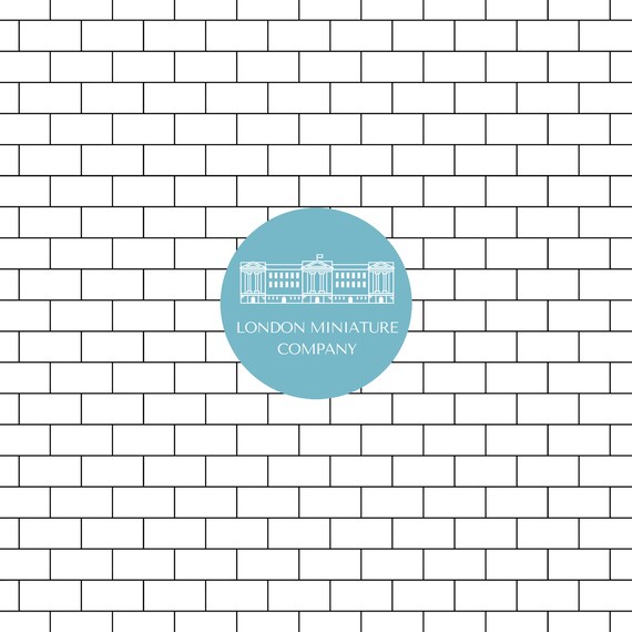 Dollhouse Floor Printable Dollhouse Flooring White Metro | Etsy