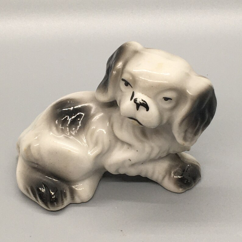 Vintage Dog Figurine Made in Japan | Etsy