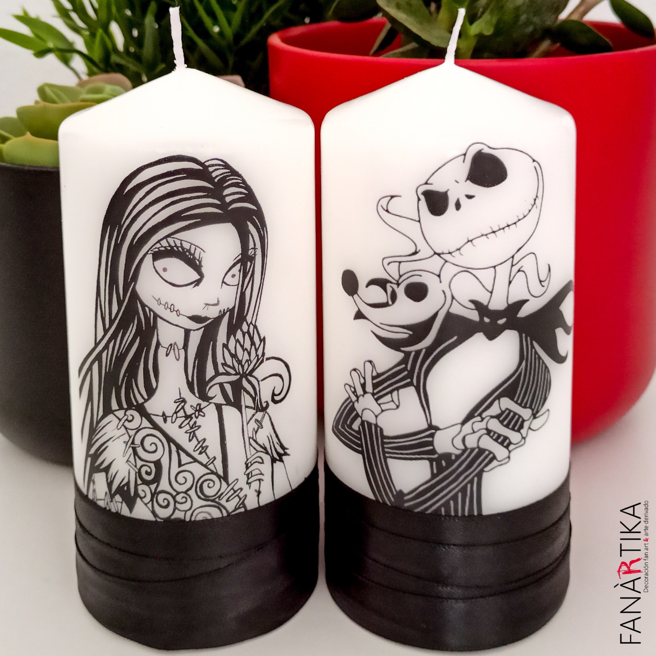 Nightmare before Christmas Candles Etsy