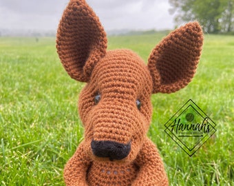 Didgeridoo le kangourou, patron PDF au crochet UNIQUEMENT, kangourou amigurumi