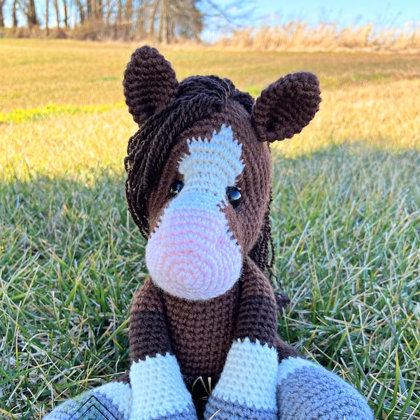 Modèle PDF au crochet Indie le cheval UNIQUEMENT, PDF numérique