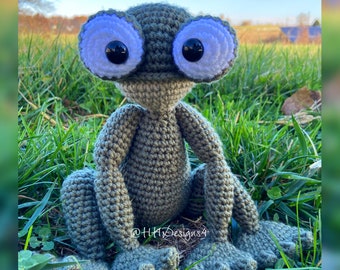 Fable the Frog Crochet PDF Pattern ONLY; Digital File