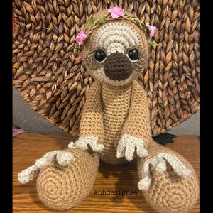 Sable the Sloth Crochet PDF PATTERN ONLY, Digital File