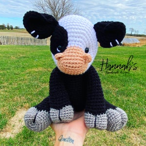 Eunoie the Cow Crochet PDF PATTERN ONLY; Digital Item