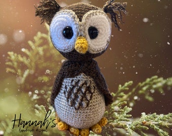 Hootsie the Owl Crochet PDF Pattern ONLY, Digital Item