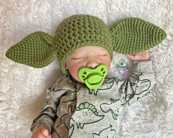 Little Monster Beanie Crochet Pattern PDF; Newborn