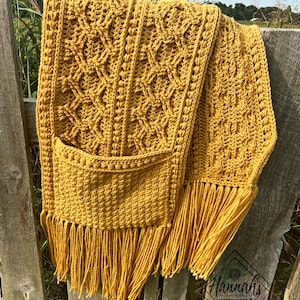 Hubble Creek Pocket Shawl Crochet PDF PATTERN ONLY