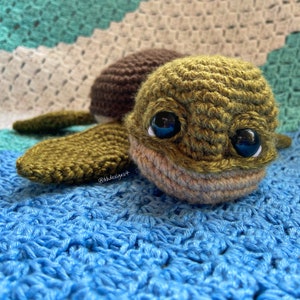 Wilbur the Sea Turtle; PDF Crochet Pattern; Digital File
