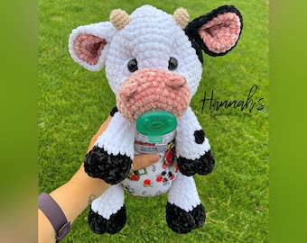 Baby Cow Crochet PDF PATTERN ONLY, Digital File