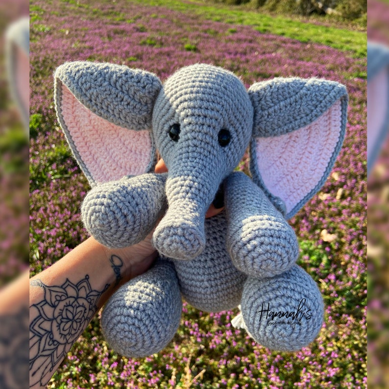 Everly the Elephant Crochet PDF Pattern ONLY Digital File image 6