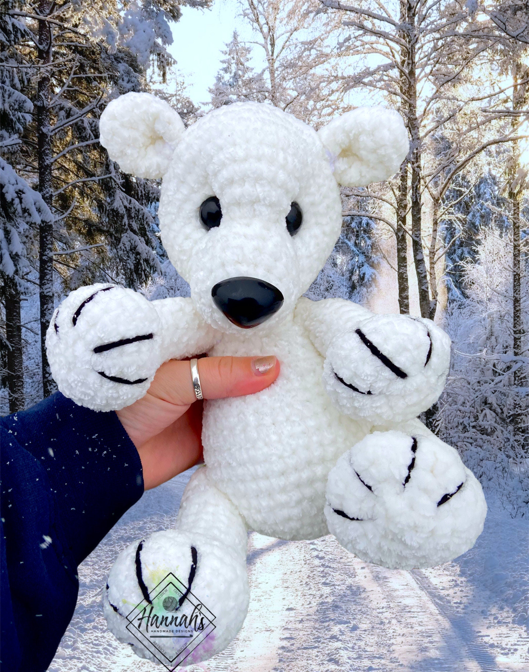 Baby Polar Bear Crochet PDF PATTERN ONLY, Digital File - Etsy