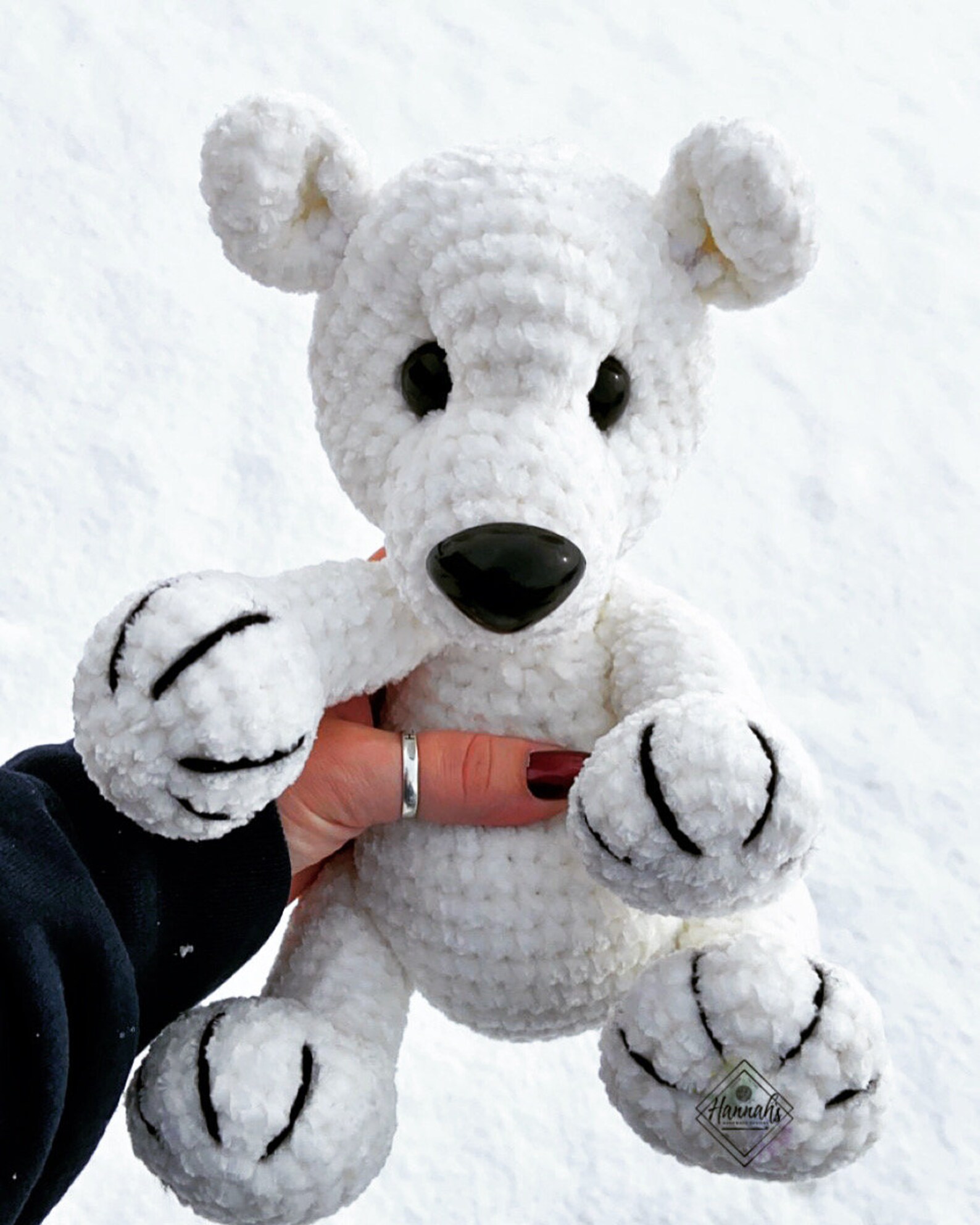 Baby Polar Bear Crochet PDF PATTERN ONLY, Digital File - Etsy