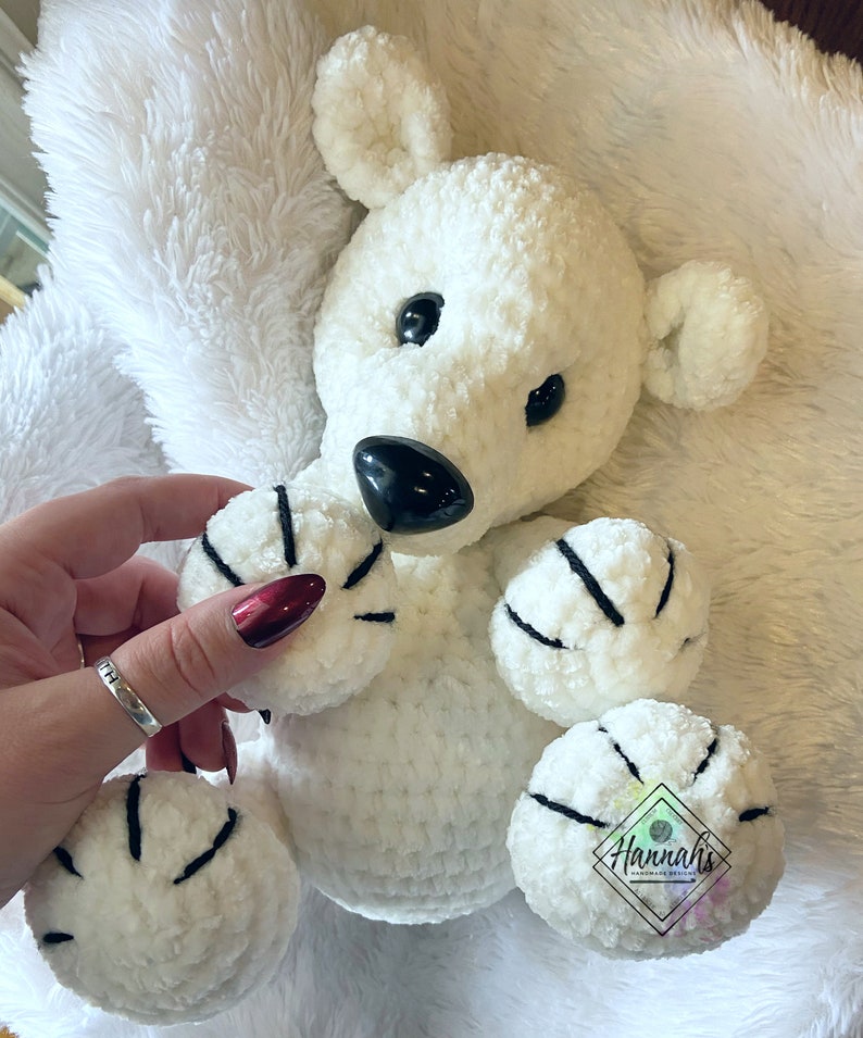 Baby Polar Bear Crochet PDF PATTERN ONLY, Digital File - Etsy