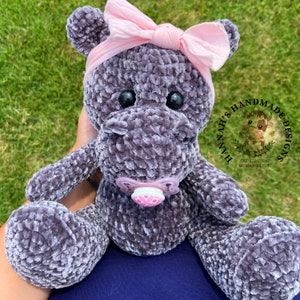 Baby Hippo Crochet PDF PATTERN ONLY; Digital File