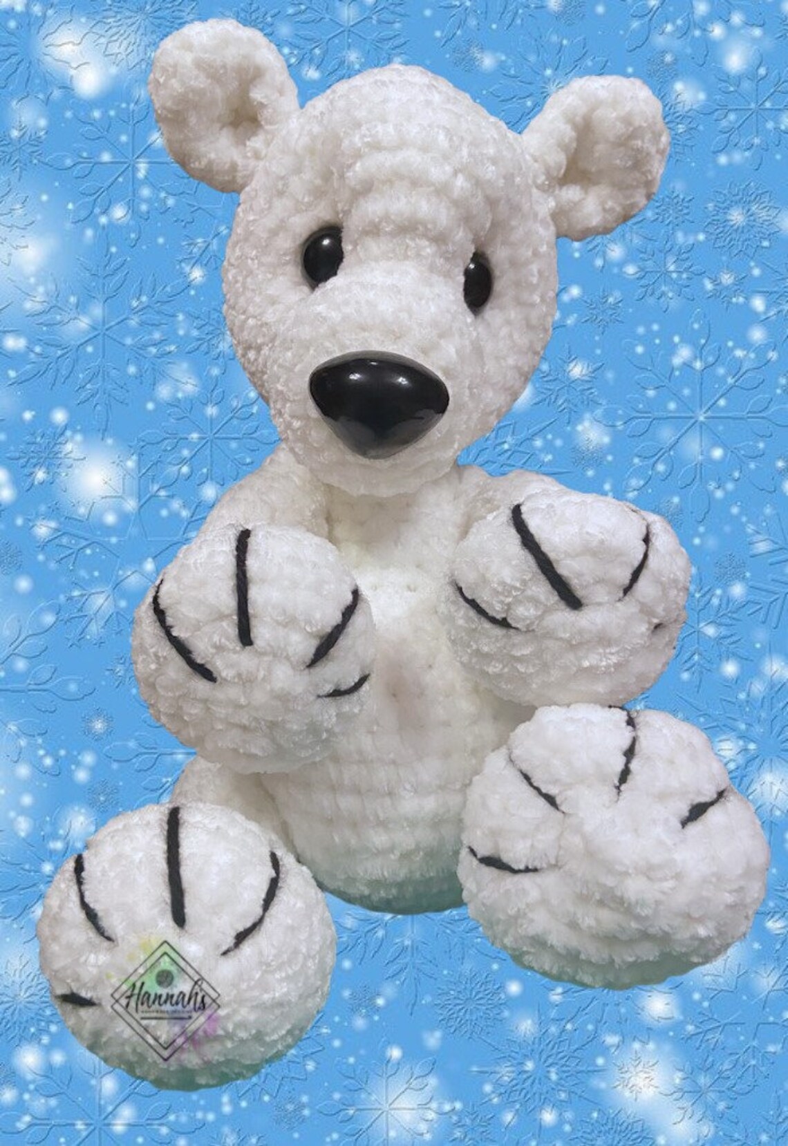 Baby Polar Bear Crochet PDF PATTERN ONLY Digital File - Etsy