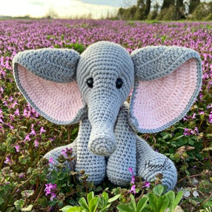 Everly the Elephant Crochet PDF Pattern ONLY; Digital File - Etsy Australia