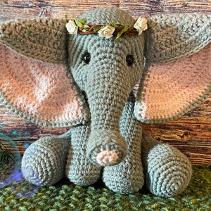 Everly the Elephant Crochet PDF Pattern ONLY Digital File image 1