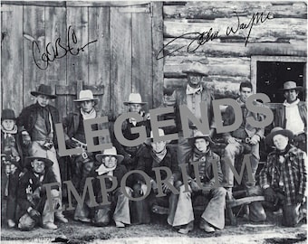 JOHN WAYNE - COWBOYS Autographed photo copy