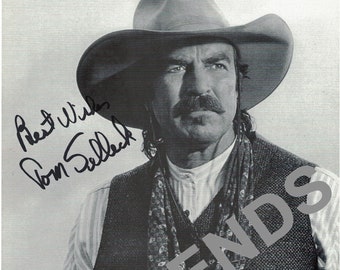 TOM SELLECT 8"x10" Autographed Photo Copy