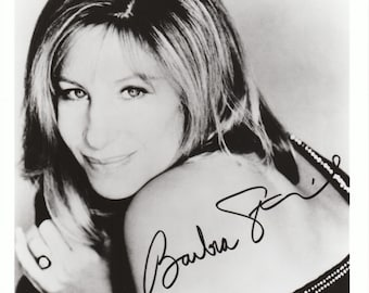 Barbara Streisand Autographed Photo Copy