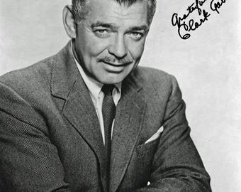 Clark Gable 8"x10" Autographed Photo Copy