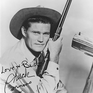 CHUCK CONNORS 8&quot;x10&quot; Autographed Photo Copy &quot;RIFLEMAN&quot;