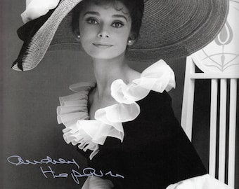 Audrey Hepburn 8"x10" Autographed Photo Copy
