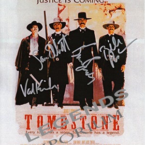 Tombstone 8" x 10"  AUTOGRAPHED REPRINT Color Movie Poster