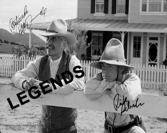 Lonesome Dove: Robert Duval & Ricky Schroder Autographed Photo Reprint