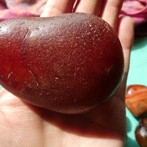 wow EXQUISITELY GORGEOUS Red Agate/ High Grade/ Rough Untretaed Gemstone With Waxy Smooth Surface & Deep Red Color/ Root Chakra, Grounding