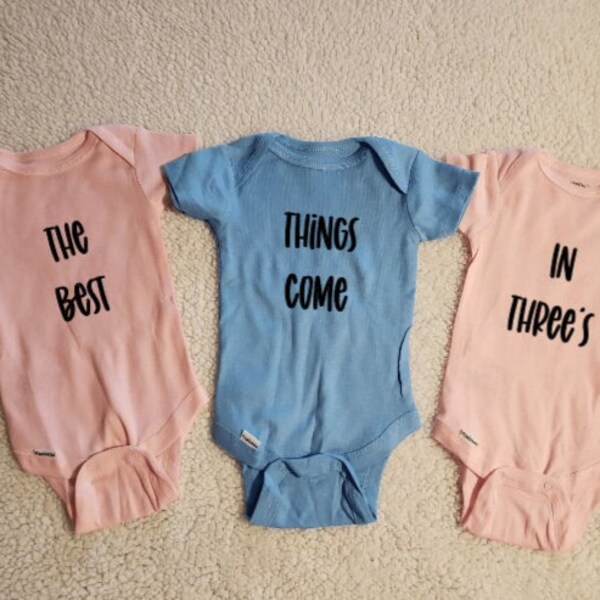 Triplet Baby Shower - Etsy