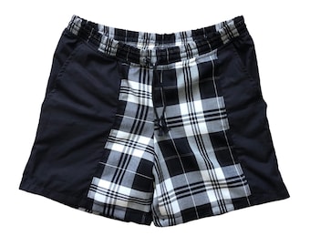 Alternative split plaid shorts- style 2