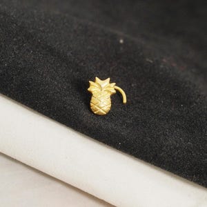 Flower Gold Nose Stud Indian Nose Screw Gold Nose Pin Pineapple Nose Stud Indian Nose Stud Unique Nose Stud 22 G Nose Stud